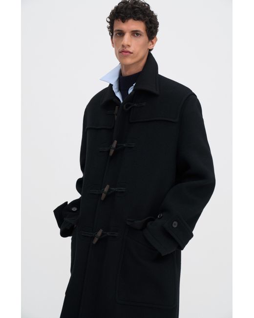 Filippa K Blue Monty Duffle Coat for men
