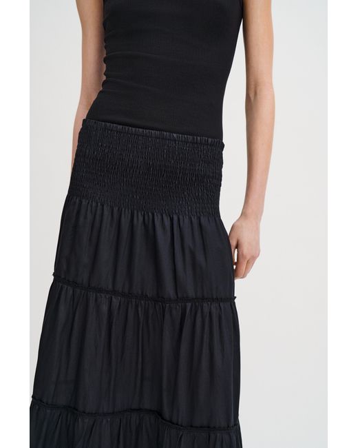Filippa K Black Voile Smock Skirt