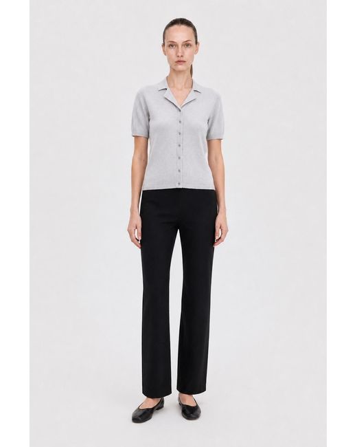 Filippa K White Cotton Linen Knit Top