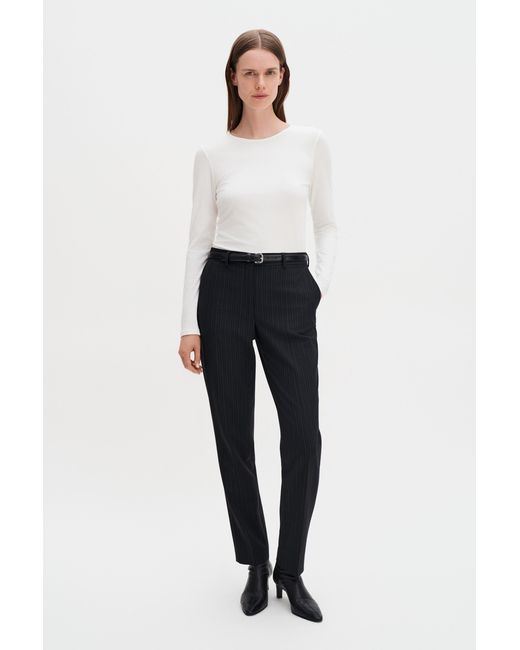 Filippa K White Cotton Stretch Long Sleeve