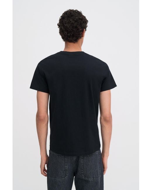 Filippa K Black Lightweight Cotton Tee for men