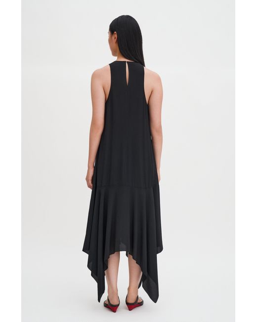 Filippa K Black Scarf Hem Dress