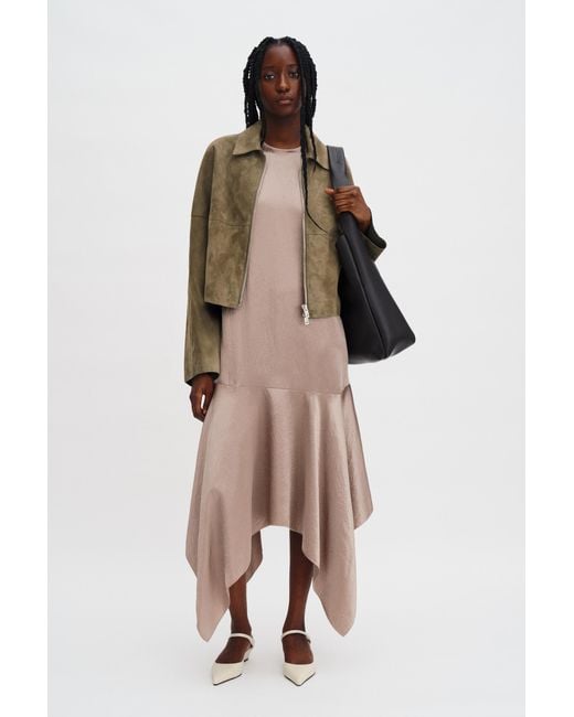 Filippa K Gray Scarf Hem Dress