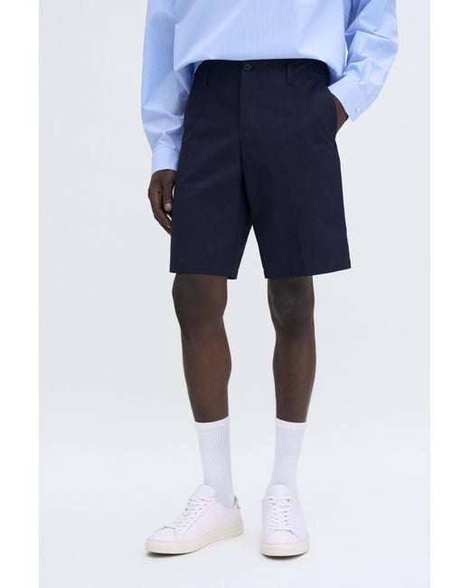 Filippa K Blue Cotton Tailored Shorts for men
