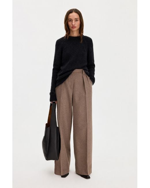 Filippa K Black Hairy Alpaca Sweater
