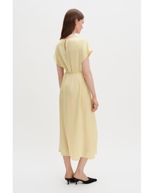 Filippa K Natural Gathered Kimono Boatneck Dress