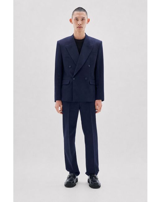 Filippa K Blue Boxy Linen Blazer for men