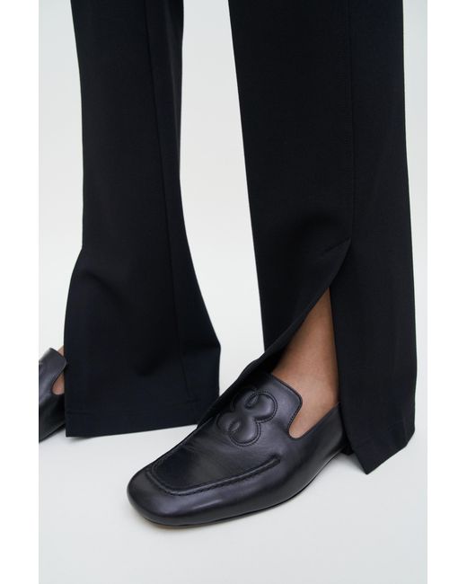 Filippa K White Split Hem Jersey Trousers