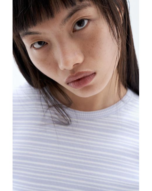 Filippa K White Striped Tee