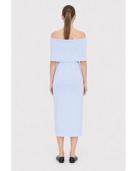 Filippa K Blue Off Shoulder Dress