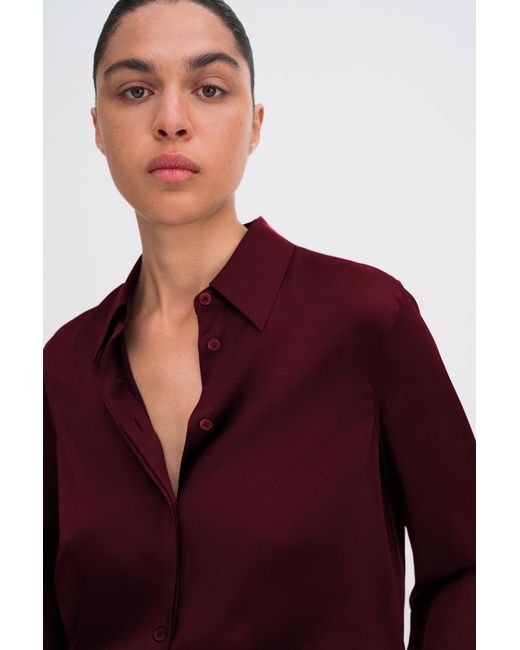 Filippa K Red Silk Shirt