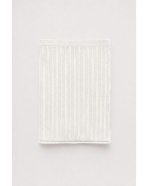 Filippa K White Cotton Rib Knit Skirt