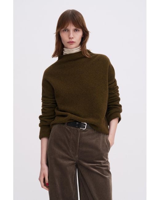Filippa K Women's Brown Mika Yak Funnelneck Sweater