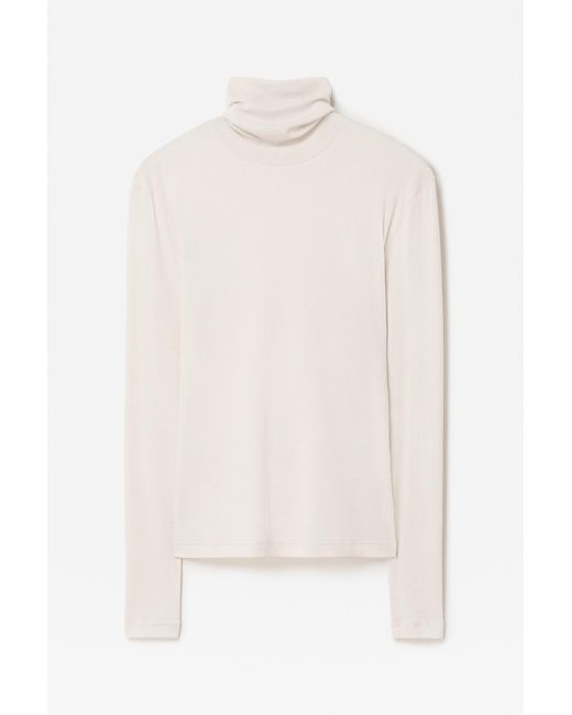 Filippa K Natural Rib Turtleneck Top
