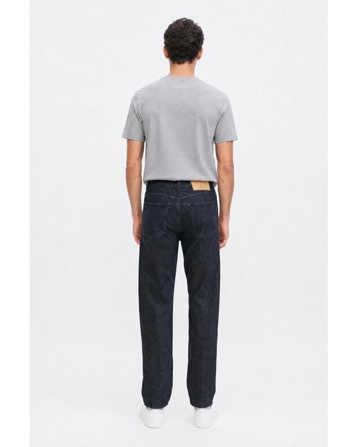 Filippa K Blue Tapered Cropped Jeans for men