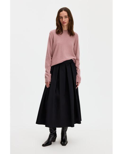 Filippa K Red Soft Wool Crewneck Sweater
