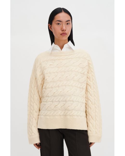 Filippa K Natural Swedish Wool Braided Sweater