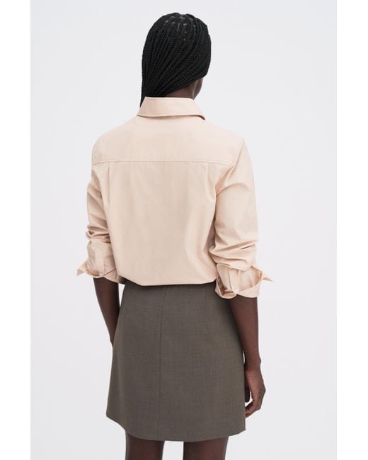 Filippa K White Wool Mini Skirt