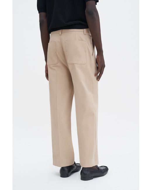 Filippa K Black Oversized Cropped Work Trouser for men