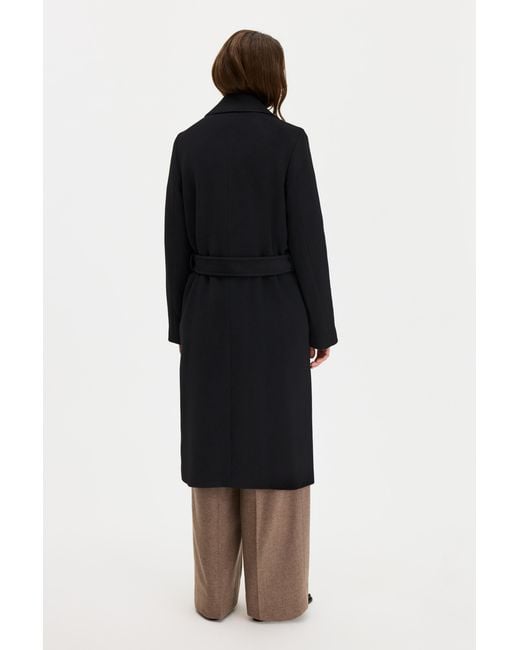 Filippa K Blue Charlotte Wool Belted Coat