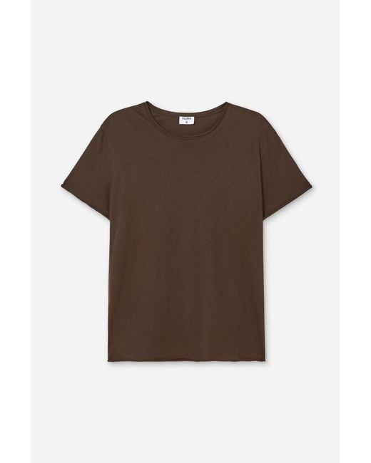 Filippa K Brown Roll Neck Tee for men