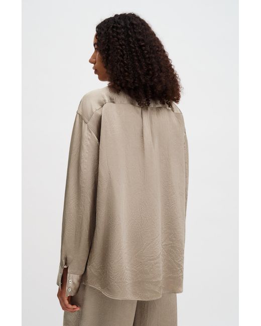 Filippa K Brown Fluid Work Shirt