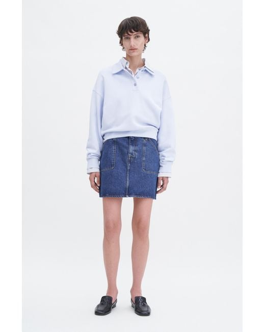 Filippa K White Polo Sweatshirt