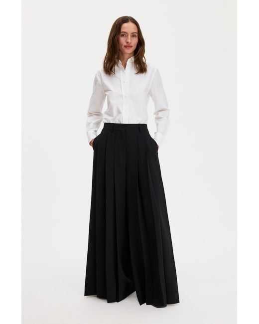 Filippa K White Fully Pleated Trousers