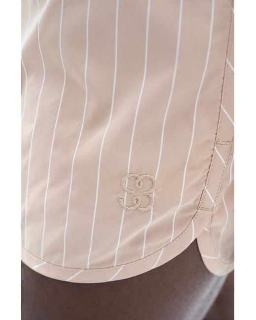 Filippa K Natural Striped Swim Shorts for men