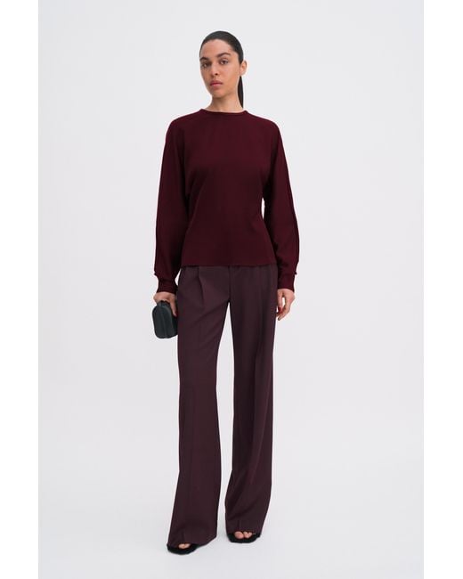 Filippa K Red Batwing Top