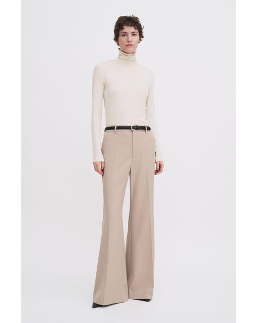 Filippa K Natural Rib Turtleneck Top