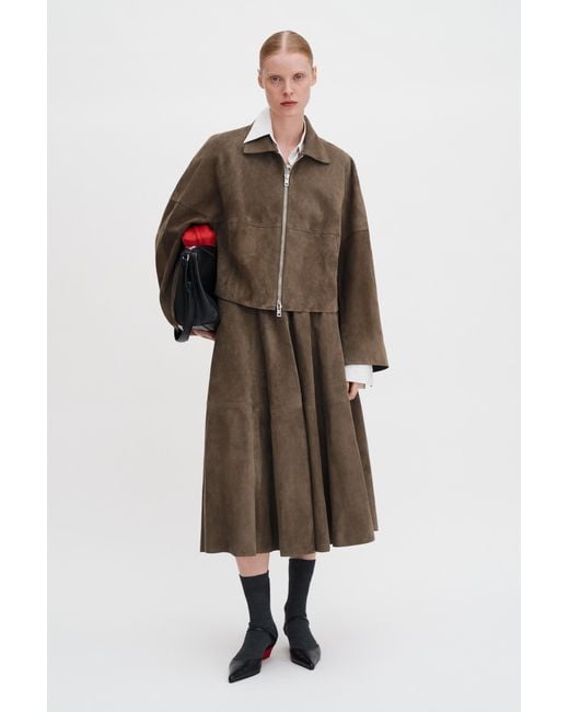 Filippa K Green Suede Coach Jacket