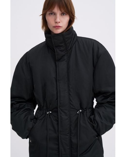 Filippa K Black Padded Zip Jacket