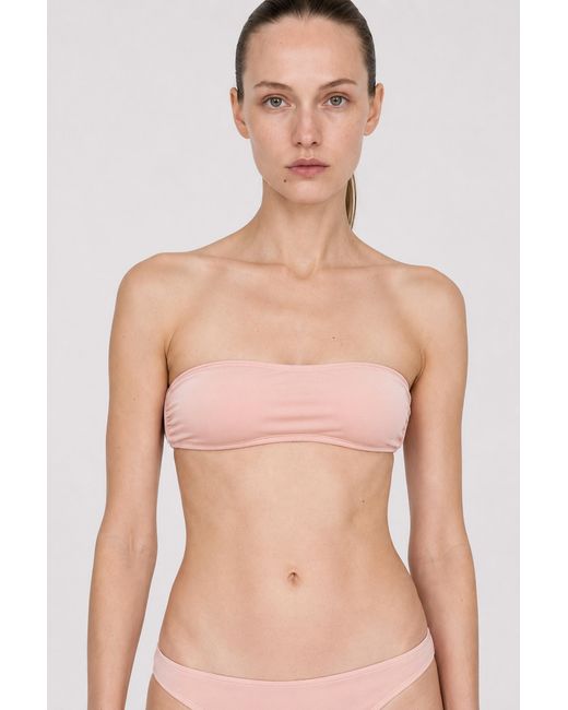 Filippa K Pink Bandeau Bikini Top