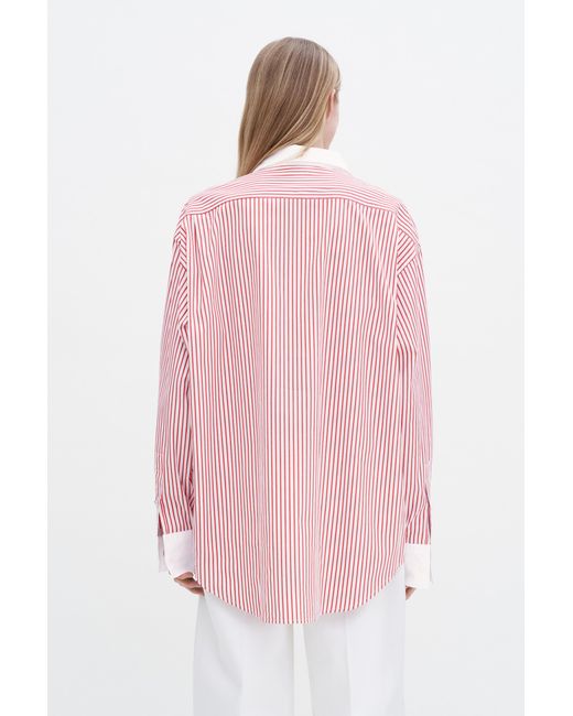 Filippa K Pink Striped Cotton Shirt