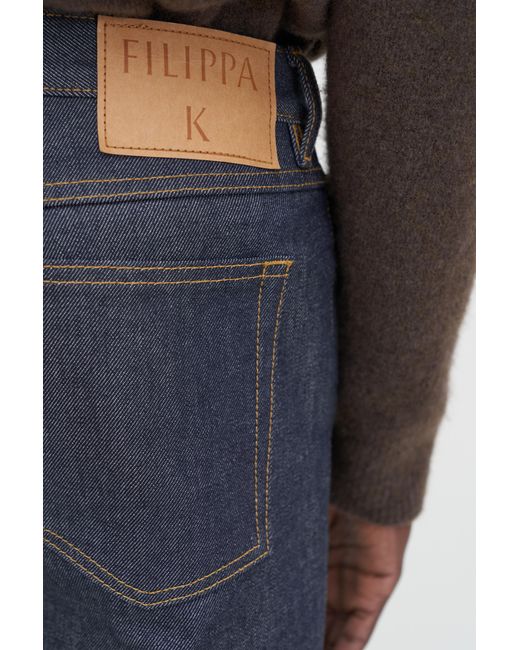 Filippa K Blue Slim Straight Jeans for men