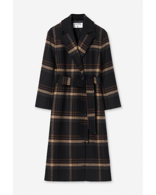 Filippa K Black Alyssa Check Coat