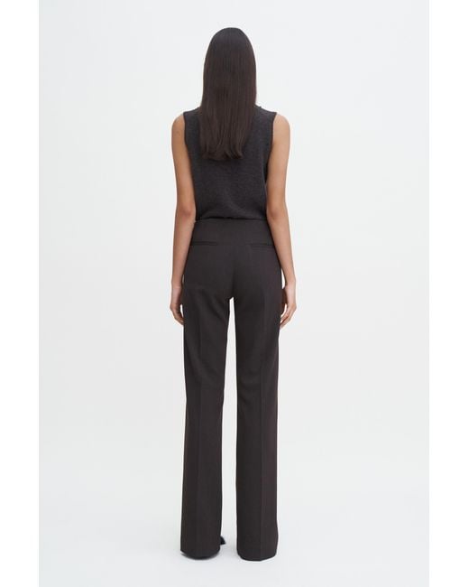 Filippa K Black Twill Twist Seam Trousers