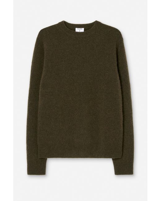 Filippa K Green Wool Yak Sweater for men