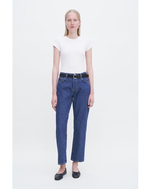 Filippa K White Fine Rib Tee