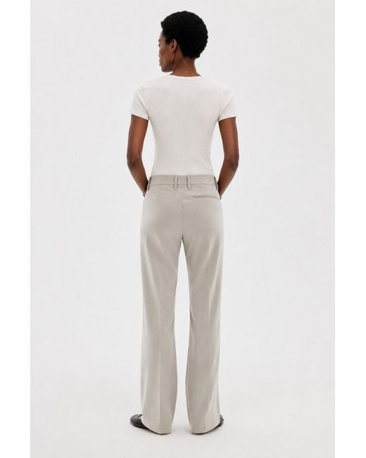 Filippa K White Bootcut Wool Trousers
