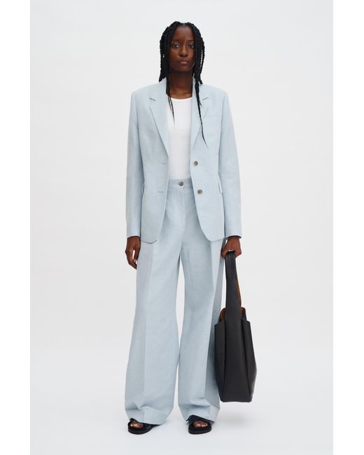Filippa K Blue Delilah Linen Blazer