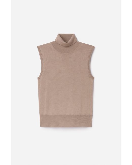 Filippa K Natural Turtleneck Vest