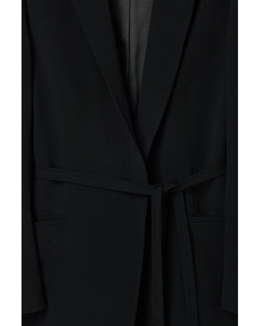 Filippa K Black Ashley Draped Blazer