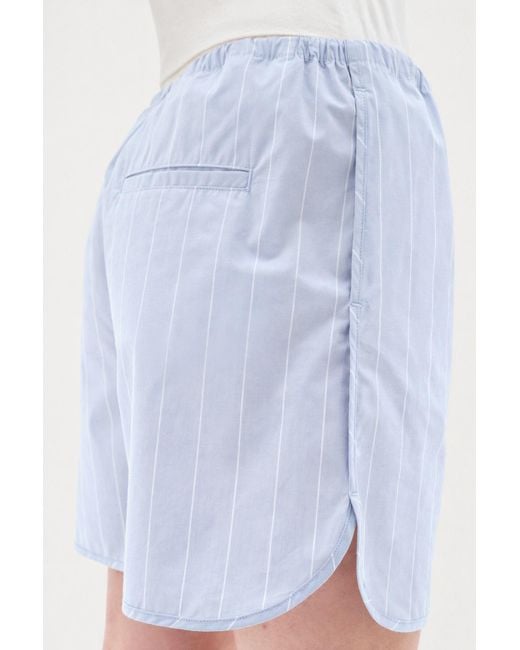 Filippa K Blue Striped Drawstring Shorts