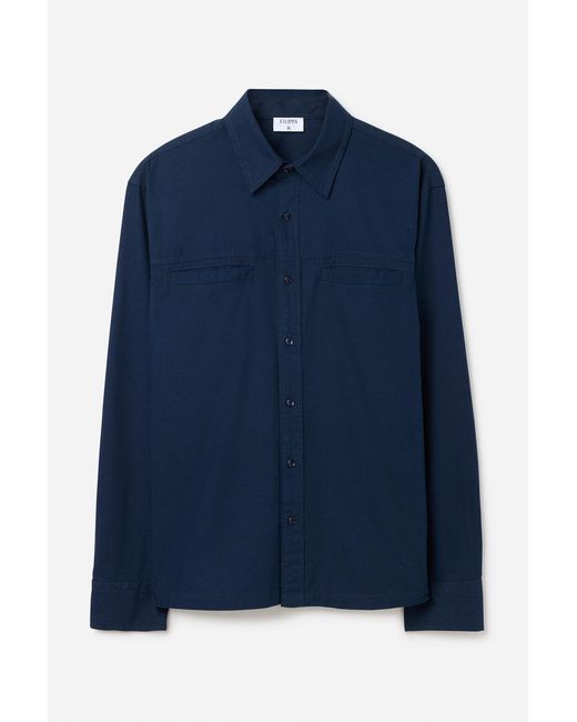 Filippa K Blue Welt Pocket Shirt for men