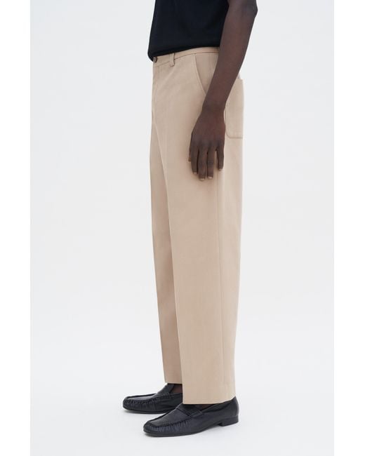 Filippa K Black Oversized Cropped Work Trouser for men