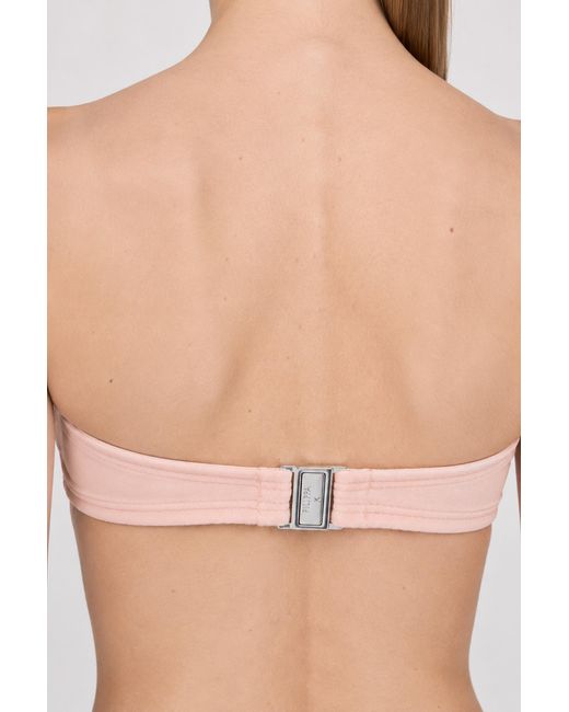 Filippa K Pink Bandeau Bikini Top