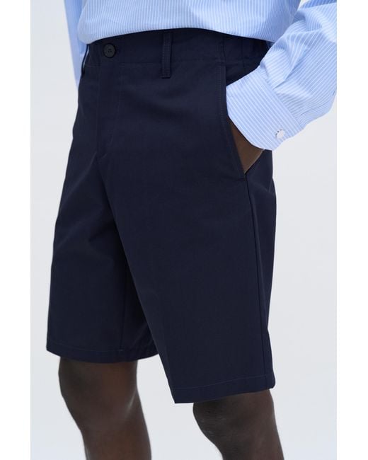 Filippa K Blue Cotton Tailored Shorts for men