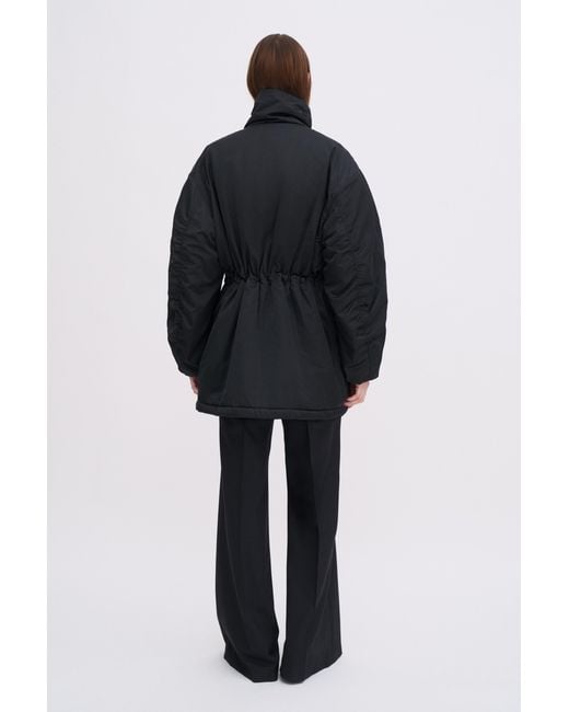 Filippa K Black Padded Zip Jacket